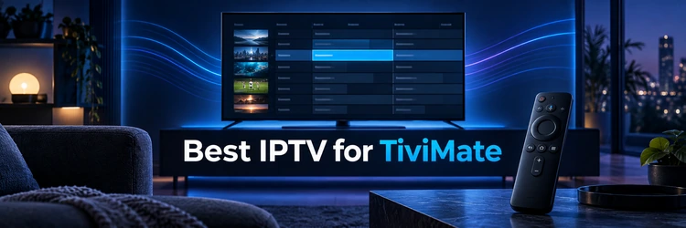Best IPTV for TiviMate on a modern television interface