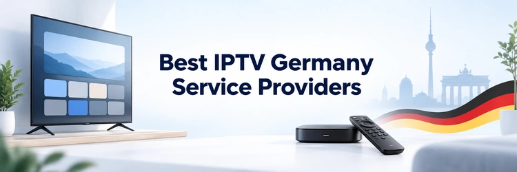 Best IPTV Germany Service Providers with smart television and streaming remote