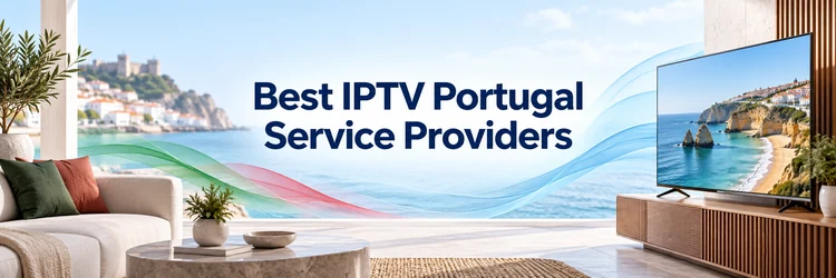 Portugal IPTV provider comparison on television beside Atlantic coast