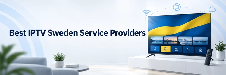 Sweden IPTV provider comparison on a modern television