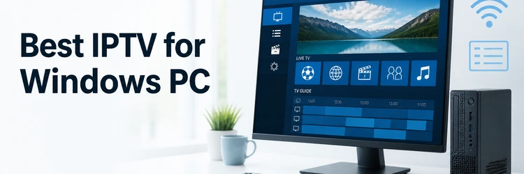 Best IPTV for Windows PC services on a desktop monitor