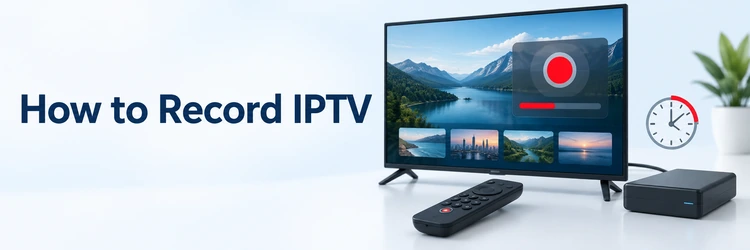 How to Record IPTV with a television, timer, and storage drive